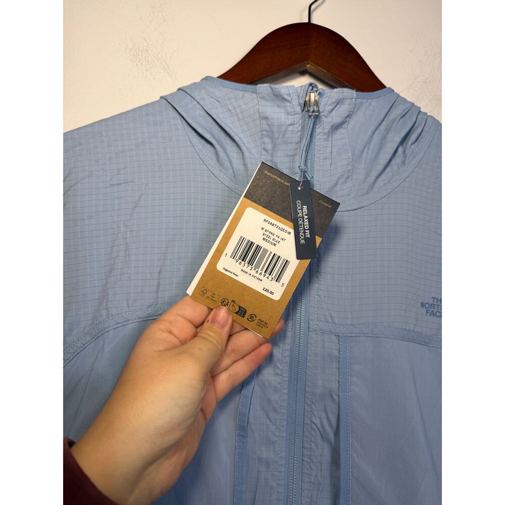The North Face Spring Peak Rain Defender Jacket NWT Size Medium in Steel Blue - Picture 7 of 8